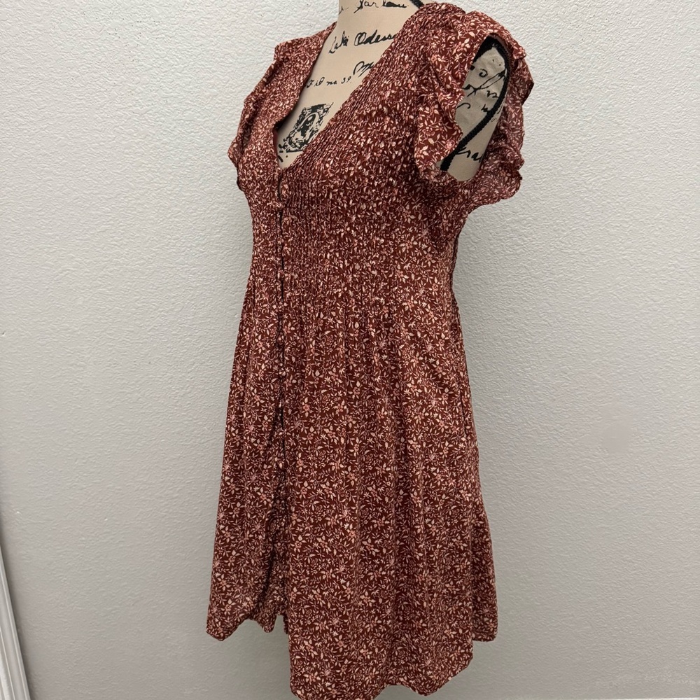 Madewell Pintuck Mini Dress in Florentine Floral Size XS - Picture 6 of 16